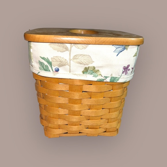 Vintage Longaberger Tissue Box Holder Basket - Picture 3 of 15